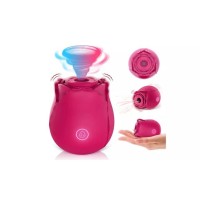 Rose Shape Vagina Sucking Vibrator Oral Nipple Sucker